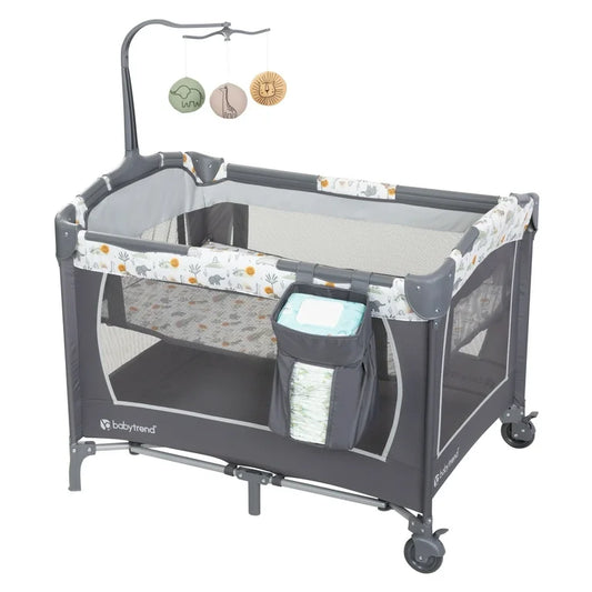 Playpen Baby Trend Animal grey