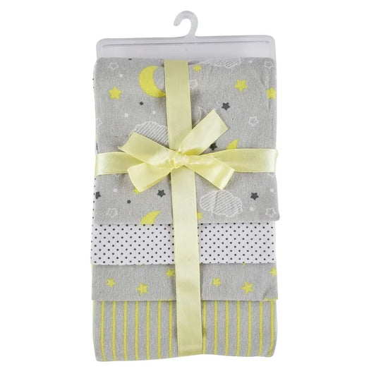 4pk yellow stars blankets Receiving