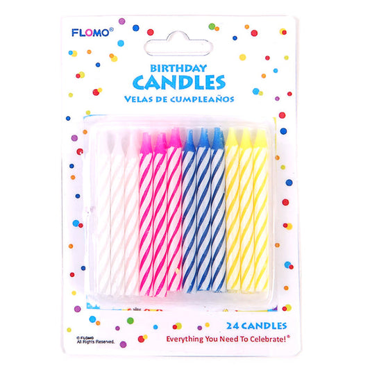 Candles Spiral 24ct colors